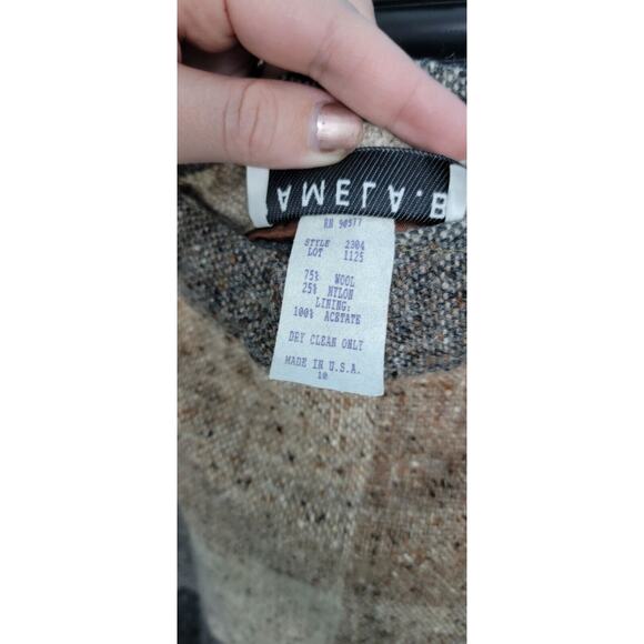 Vintage Women's Pamela B. Chromatic Fringe Skirt Lined Vtg Size 10 75% Wool - Picture 7 of 7